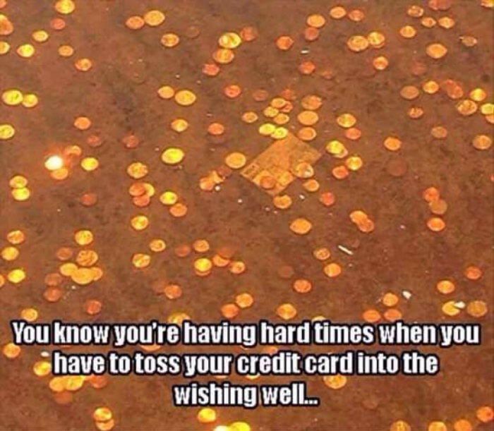 Last few cents in bank account