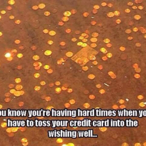 Last few cents in bank account