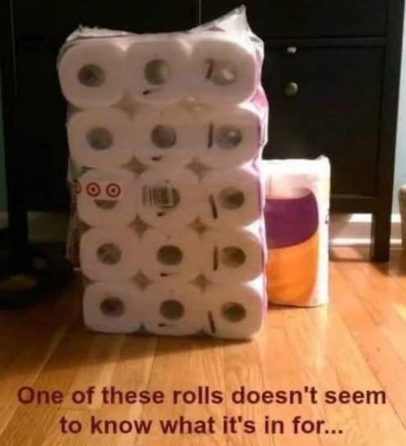 Happy toilet roll