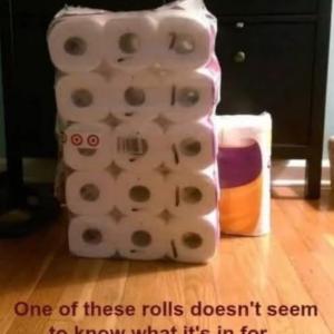 Happy toilet roll