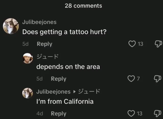 Does getting a tattoo hurt