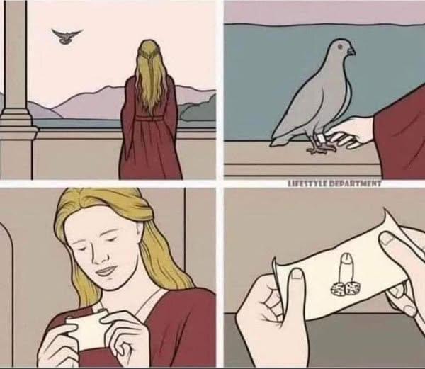 Carrier Pigeon Dick Pic