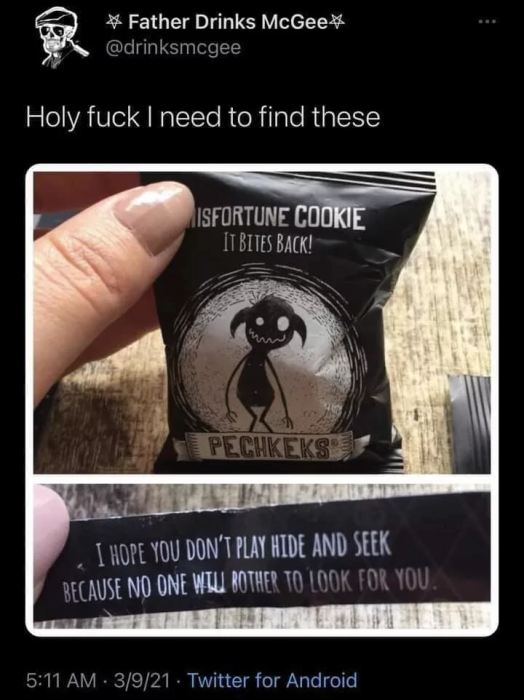 Misfortune cookies
